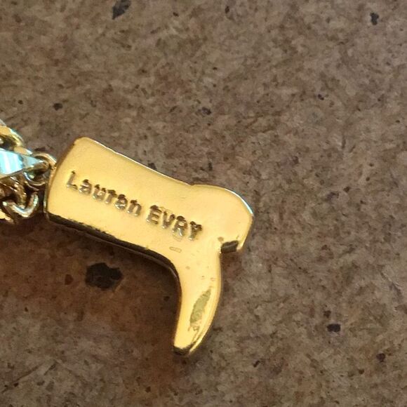 Gold Western Boot Pendant Necklace - Picture 7 of 8